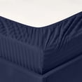 thumbnail image 3 of 1200 Thread Count 100% Cotton Stripe Sheet Set (Full, Navy), 3 of 4
