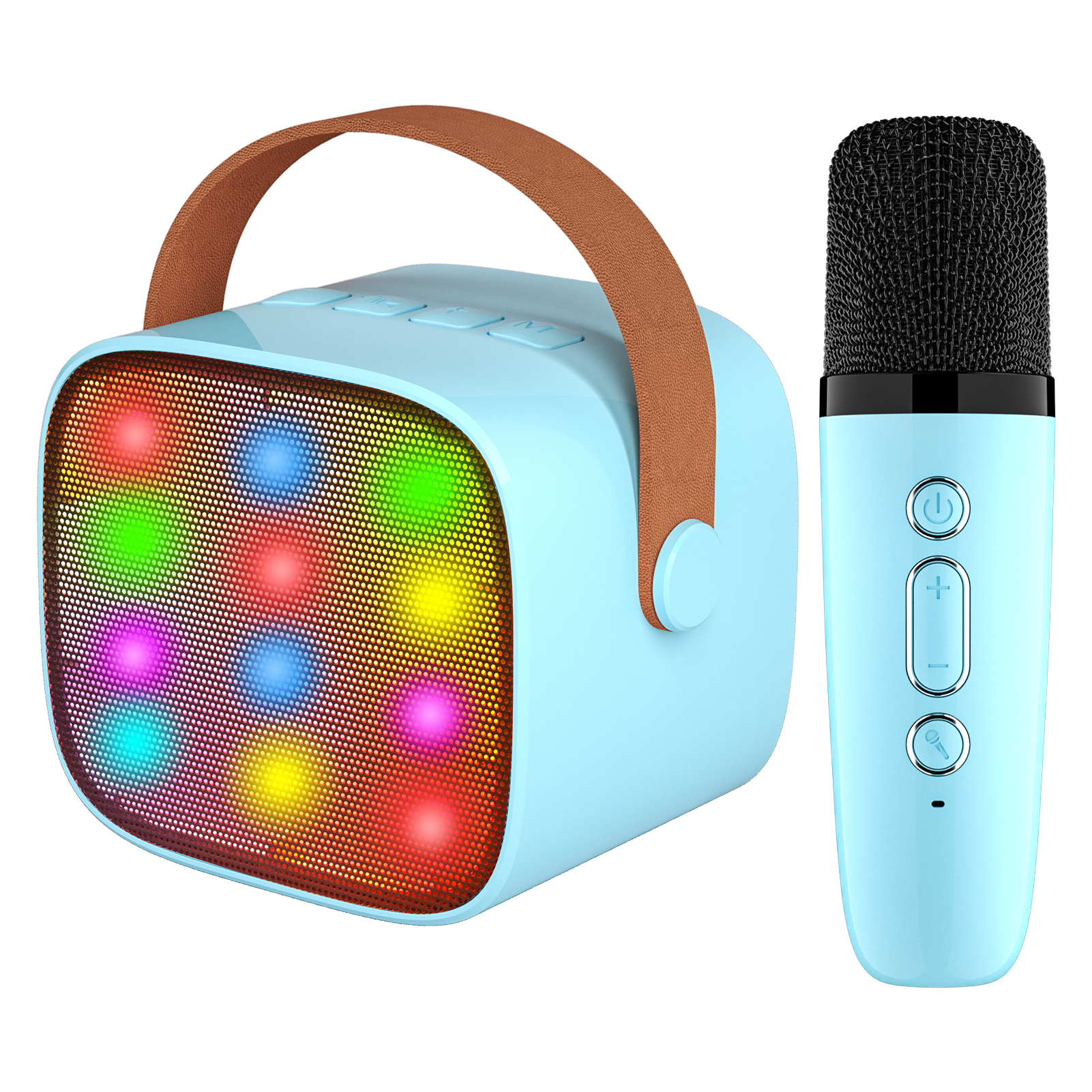 BONAOK Kids Mini Karaoke Machine with Bluetooth and Wireless Microphone