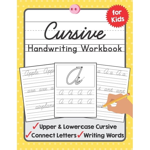 Tuebaah Handwriting Workbook Cursive Handwriting Workbook for Kids: A Beginning Cursive Writing Practice Book for Kids Beginners, Book 3, (Paperback)