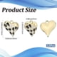 thumbnail image 2 of 1 caja de 12 dijes de cuadros blancos y negros, dijes de corazón esmaltados, aleación de metal, dorados, elegantes colgantes de San Valentín con diseño de tablero de ajedrez., 2 of 6
