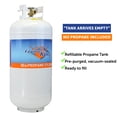 thumbnail image 2 of Flame King Empty Steel Propane Tank, LP Cylinder with Type1 OPD Valve, 40 lbs, 2 of 7