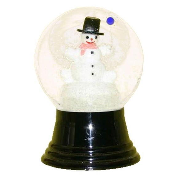 Perzy Snowglobe - Medium Snowman with Balloon