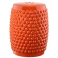 thumbnail image 2 of Safavieh Stella Nail Head Indoor/Outdoor Patio Stool, Orange, 2 of 4