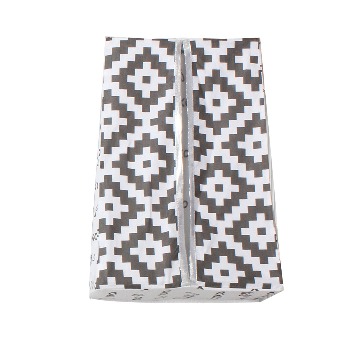 Bacati - Love Aztec 4-Piece Crib Bedding Set with Diaper Stacker - Grey/Silver Unisex