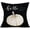 Black Hello Fall Pumpkin, variant on Autumn Farmhouse Decorative Pillow Covers Black Background with Watercolor Pumpkin Hello Fall Quote Throw Pillow Cases Cotton Linen 18”x18” Cushion Cover Couch Sofa Car