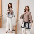 thumbnail image 5 of Clear Tote Bag for Women - Clear Bag for Stadium Events with Adjusted Strap, Clear Crossbody Shoulder Bag for Work, Office, 5 of 6