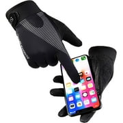Workout Gloves, Full Palm Protection & Extra Grip, Gym Gloves for Weight Lifting, Training, Fitness, Exercise (Men & Women), Black, Large