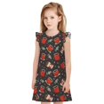 thumbnail image 1 of Vsdgher Tasse à Café pour Filles Chemises de Nuit Manches Courtes à Volants Robe de Nuit Pyjama pour Fête Pyjama-TG, 1 of 6
