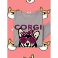 thumbnail image 3 of Corgi Mama Corgi W Sunglasses Sweatshirt Women -Image by Shutterstock, Female x-Large, 3 of 4