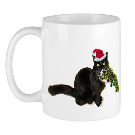 

CafePress - Cat Christmas Tree Mug - Ceramic Coffee Tea Novelty Mug Cup 11 oz