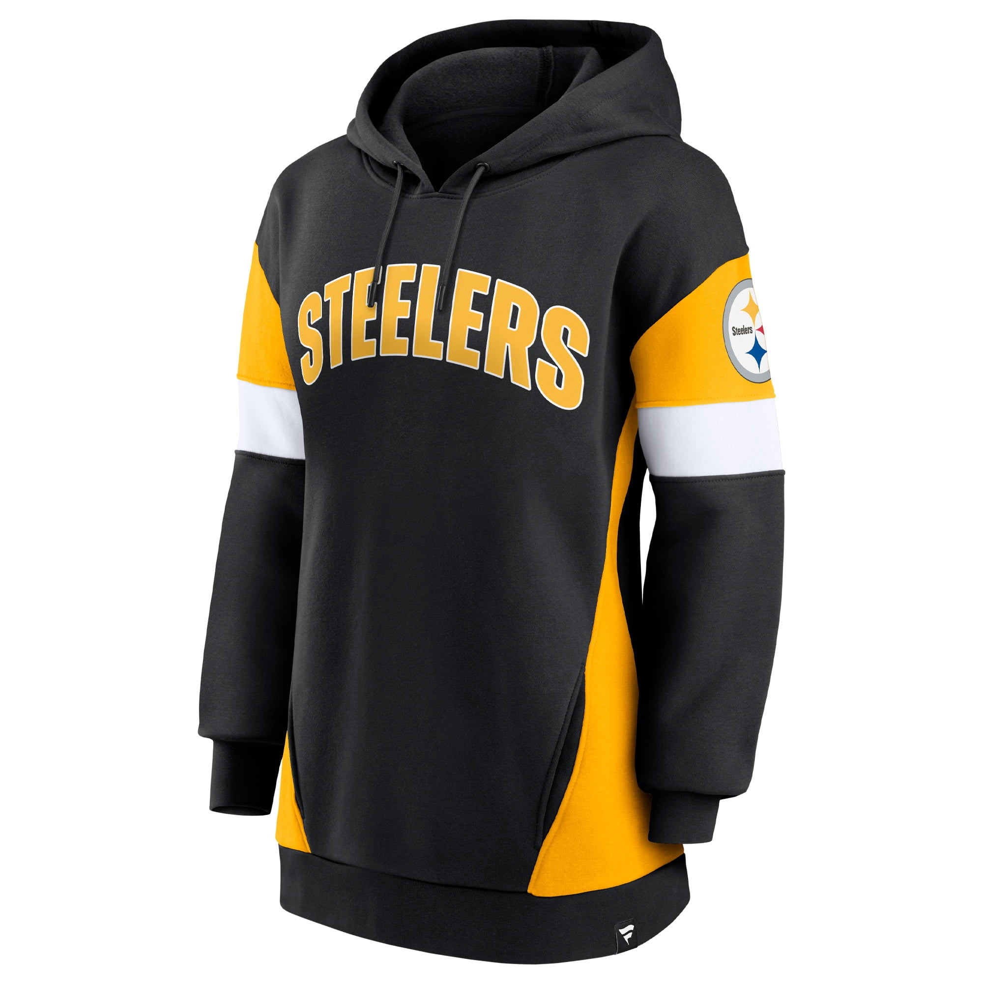 Pittsburgh Steelers Junk Food Women's Contrast Sleeve Pullover