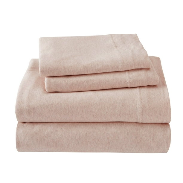 Brooklyn Flat Cotton Blend Ultra Soft Jersey Knit Sheet Set By Royale