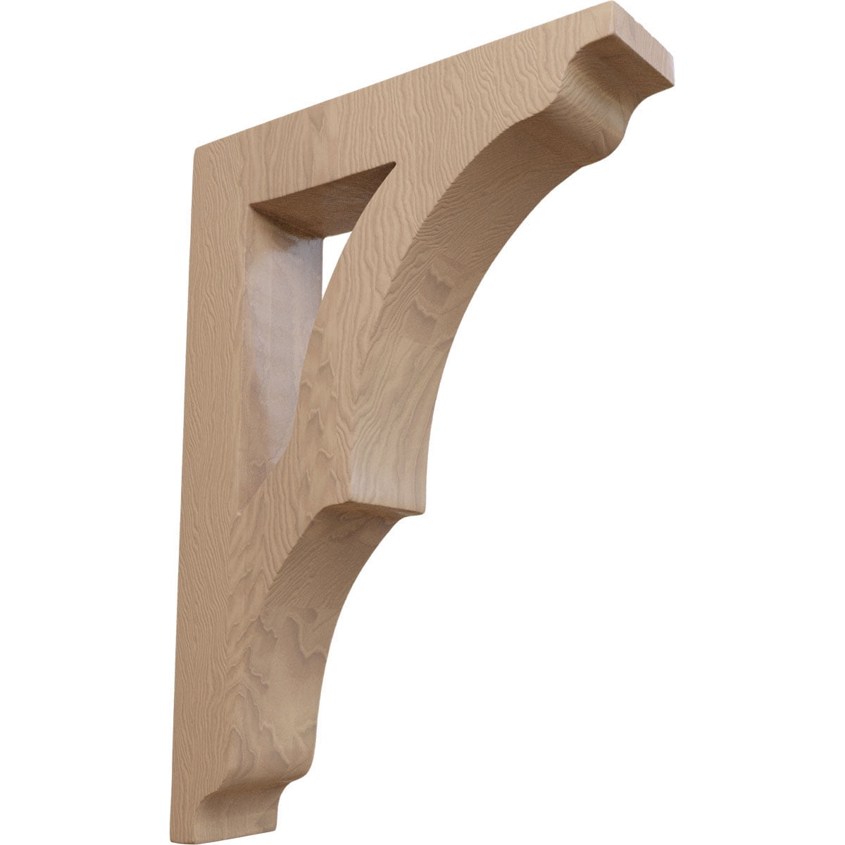 1 pair Wooden Corbels Shelf Brackets solid pine style C 