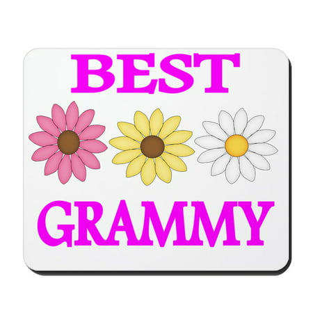 CafePress - BEST GRAMMY WITH FLOWERS 2 - Non-slip Rubber Mousepad, Gaming Mouse (Best Gaming Mice 2019)
