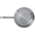 thumbnail image 3 of Sartén de acero inoxidable para horno de 10.5 pulgadas apto para cocina de 500 F ollas y sartenes apto para lavaplatos plateado, 3 of 5