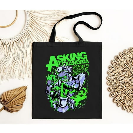 vintage ASKING ALEXANDRIA You Need A Doctor Baby® Metalcore Band Tote Bag-TH20113