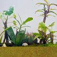 thumbnail image 4 of KAKOWELY sturdy lawn mat 4pcs Artificial Turf For Sand Table Models Diy Grass Lawn Mat Nylon Turf Decor For Micro Landscape Props Cuttable Fake Grass Pad9.84"X9.84"X0.08", 4 of 4