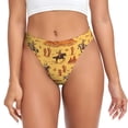 thumbnail image 1 of Balery Brave Cowboys Tangas de Algodón para Mujer con Estampado – Ropa Interior Sexy, Transpirable, G-string-3X-Large, 1 of 6