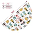 thumbnail image 3 of Yiaed Colorful Insects Print Christmas Tree Skirt , Tree SkirtsTree Mat for Christmas Winter Holiday Indoor Decorations-30", 3 of 7