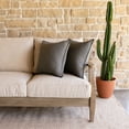 thumbnail image 4 of Sunbrella Sorra Home  Indoor/Outdoor Top Stitch (Set of 2) 20 in Pillows 20 x 20 x 6 in - Canvas Charcoal, 4 of 5