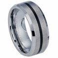 thumbnail image 1 of AAB Style RTS-23 Beautiful Brushed Tungston Carbide with Black PVD Ring, 1 of 1