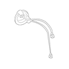 Genuine OE Volvo Steering Column Bearing Snap Ring - 30814936