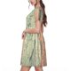 thumbnail image 2 of Fotbe Hardwood Vestido Largo de Moda para Mujer, Vestido Tipo Camiseta con Manga Corta y Estilo Casual a Rayas y Bloques de Color, 2 of 6