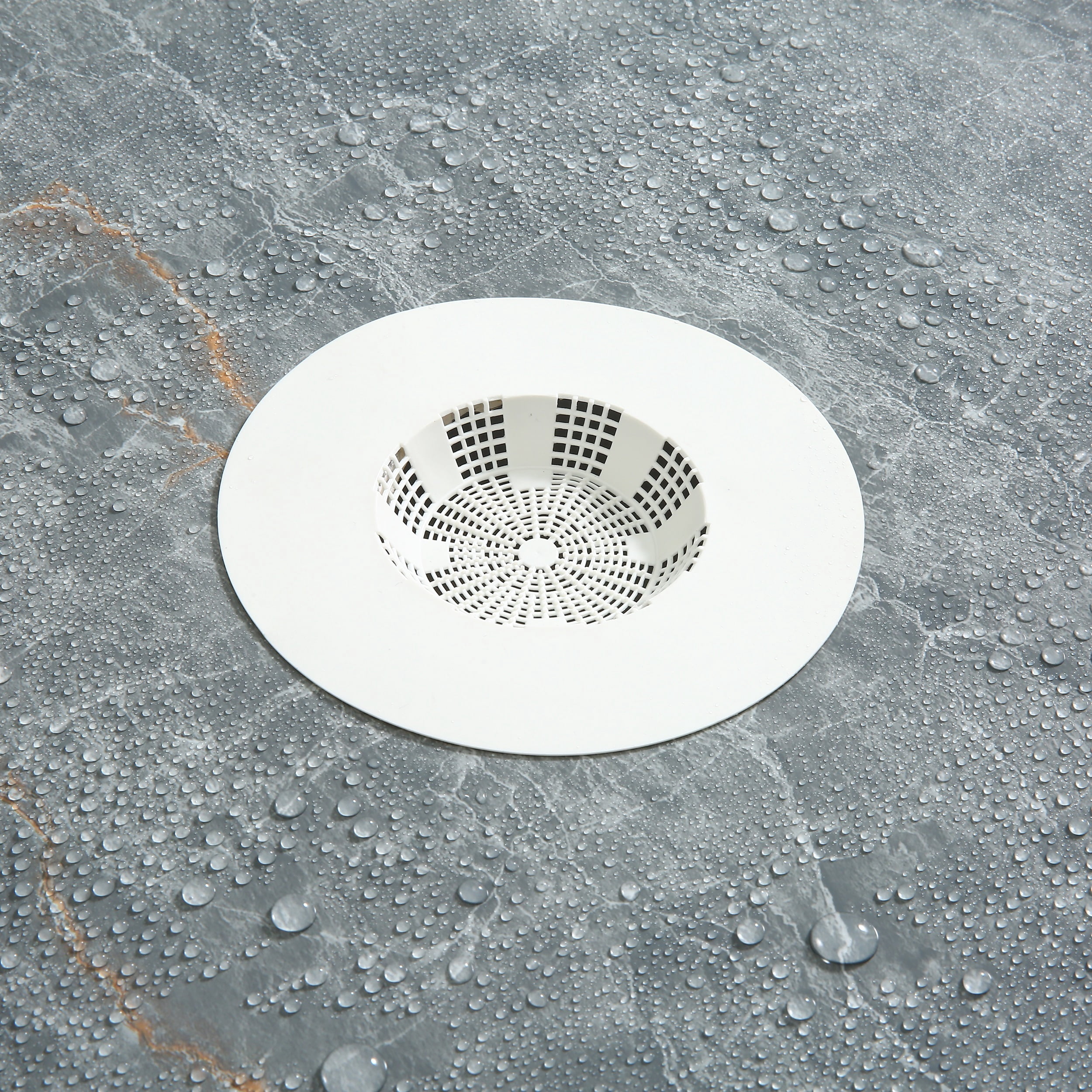 (3 pack) Mainstays Self Sealing Rubber Hair Catcher For Drain Clogs Prevention