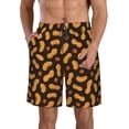 thumbnail image 2 of Uemuo Peanuts5 Pattern Men's Swim Trunks Hawaiian Beach Bathing Suit Swimsuits Beach Quick-Dry Shorts with Pockets-Medium, 2 of 9