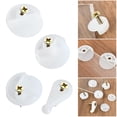 thumbnail image 4 of 20/50Pcs Mirror Wall Hanging Fixing Kit Frameless Plastic Wall Mounting Clips, 4 of 4