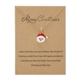 thumbnail image 2 of Creative Dripping Oil Santa Snowman Necklace Wishing Painting Oiled Paper Card Necklace, 2 of 9
