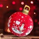thumbnail image 5 of Bola inflable de Navidad 16 colores LED Adornos colgantes de árbol de Navidad (Santa rojo) Sywqhk Libre de BPA, 5 of 8