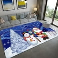 thumbnail image 2 of Area Rug Christmas Carpet Decor Cartoon Santa Claus Snowman Living Room Large Area Rugs Kids Bedroom, 2 of 7