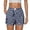 shorts 143#Navy, variant on WAYUTE Shorts for Women Plaid Print with Button Front Stretchy Lightweight Elastic Waist Shorts Casual Soft Comfort Summer Dailywear