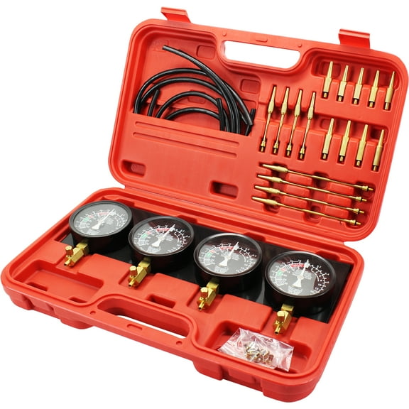 VEVOR Bestauto Fuel Vacuum Carburetor Synchronize Tool Kit Fuel Vacuum Carburetor Synchronizer carb sync Gauge Set with Rubber Hose