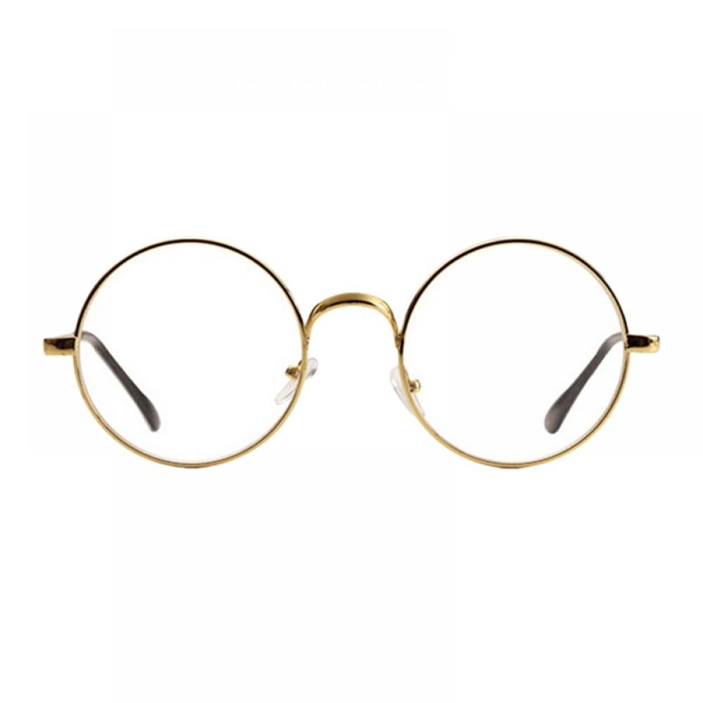Non Prescription Clear Lens Glasses Retro Small Round Metal Frame