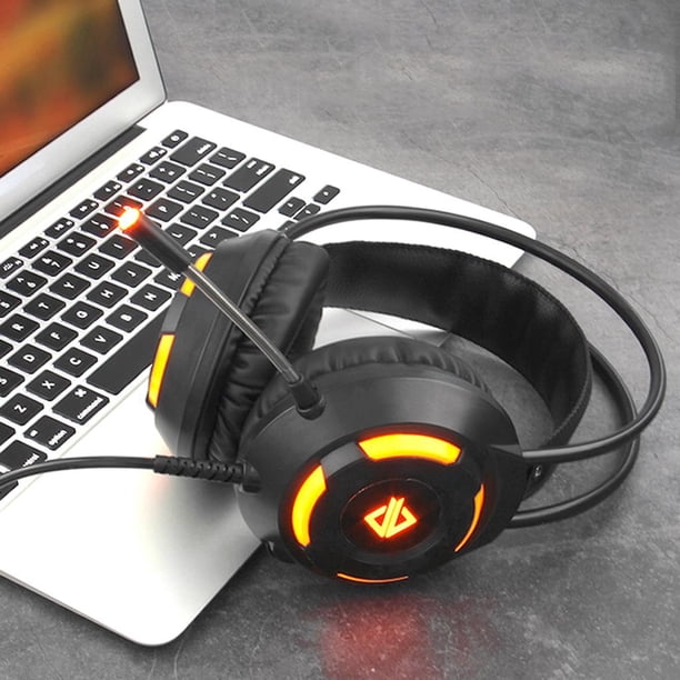 Auriculares para juegos AX120, Auriculares con sonido para juegos , Controlador de , Auriculares estéreo para computadora de 3,5 mm perfke Auriculares para juegos de computadora AX120