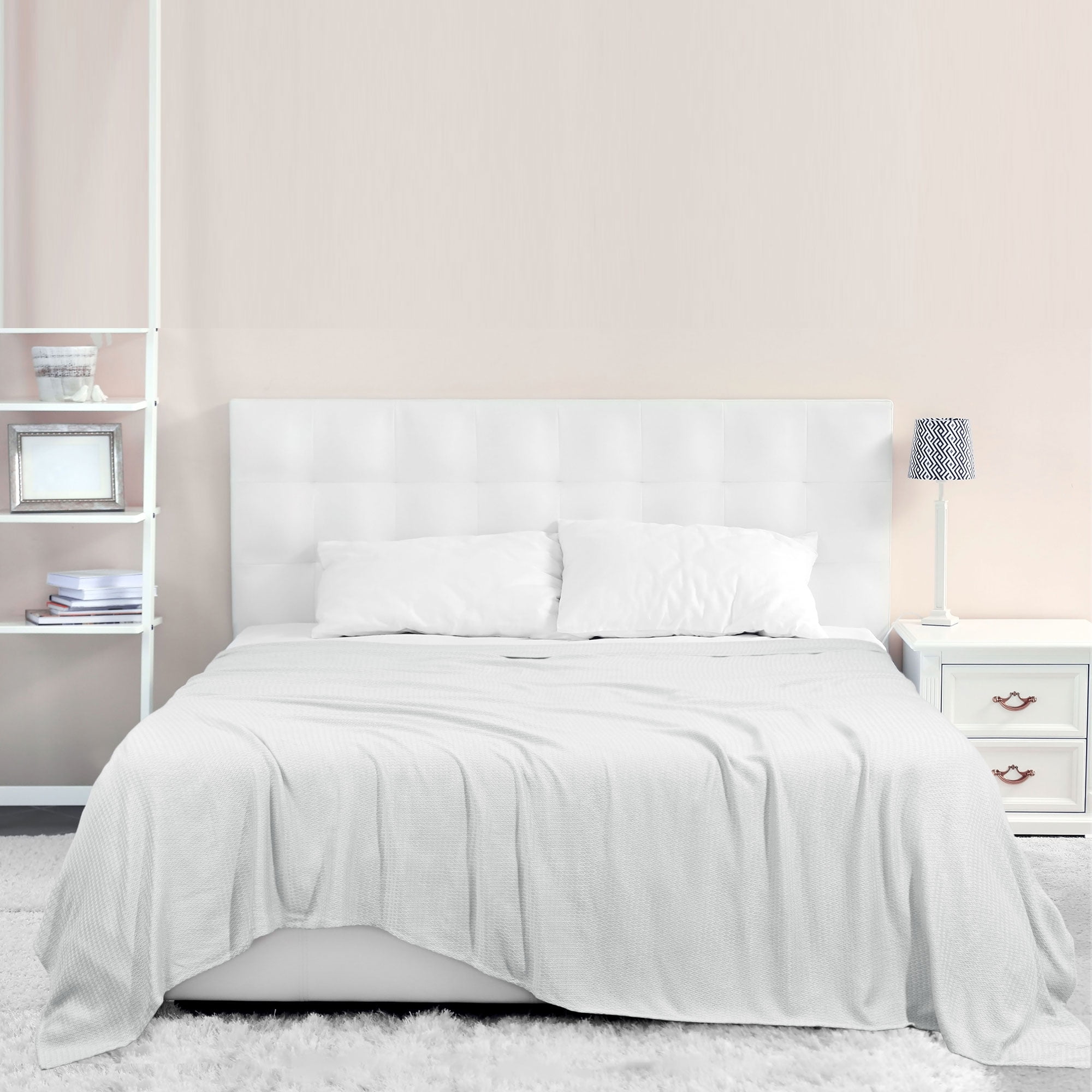 Unique Bargains Cooling Viscose from Bamboo Breathable Blanket Light Gray Full