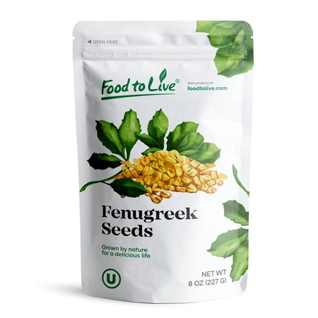 Fenugreek Seeds, 8 Ounces — Non-GMO, Kosher, Sproutable, Raw, Vegan - by Food to Live