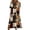 Black, variant on Women's Halloween Themed Casual Dress, Round Neck with Pockets Style , Everyday Outings, Halloween Print Casual Dress for Ladies Black L