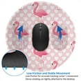 thumbnail image 4 of Disketp Cute Flamingo With Heart Small Mouse Pad 7.9x7.9 Inches,Washable Round Mousepad For Office Laptop Computer,Non-Slip Rubber Base Mouse Pads For Wireless Mouse, 4 of 8