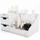 thumbnail image 1 of Organizador de maquillaje Uncluttered Designs, grande, con cajones, color blanco, 1 of 9