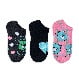 Care Bears Womens Print No Show Socks, 3-Pack, Shoe Size 4-10