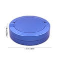 thumbnail image 3 of Metal Case Double Layer, Portable Travel Lip Balm Nose Pack Container Can, Sturdy Iron Pill Box for Pocket Storage Daily Use, Blue, 3 of 6
