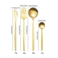 thumbnail image 5 of 24Pcs Stainless Steel Dinnerware Set Kitchen Cutlery Set Knife Fork Spoon Flatware Tableware Minimalist Silverware, 5 of 9