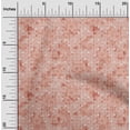 thumbnail image 1 of oneOone Velvet Pink Salmon Fabric Texture & Triangle Geometric Craft Projects Decor Fabric Printed By The Yard 58 Inch Wide, 1 of 5