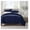 Navy Blue, variant on Simply Clean Solid Duvet Cover King - 100% Cotton - Hotel Quality - Breathable & Soft - All Season - Grey, Beige, White