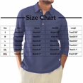 thumbnail image 3 of GSPCLAM Mens Polo Shirts Work Essential Linen Stretch Tops Solid Long Sleeves Lightweight Shirts for Office, 3 of 5
