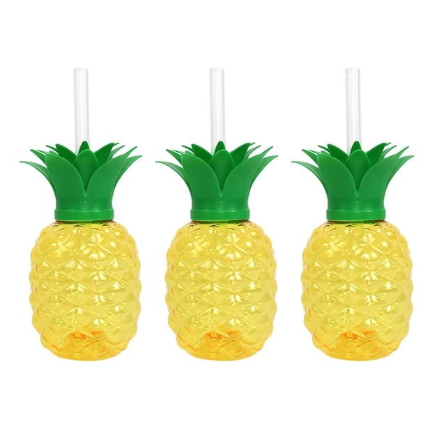 3/6 Uds taza para beber 500ml forma de piña/fresa taza para bebidas frías creativa
