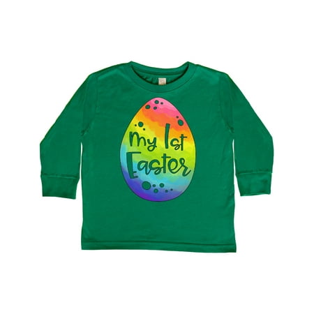 

Inktastic My !st Easter Rainbow Easter Egg Gift Toddler Boy or Toddler Girl Long Sleeve T-Shirt
